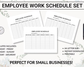 Employee List & Work Schedule | Organize Shifts to Meet Business Needs | Plan Ahead to Avoid being Short-Staffed During Business Peak Hours