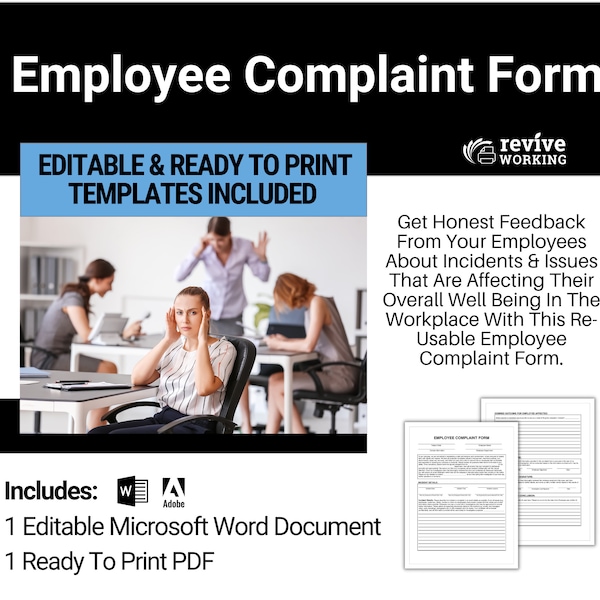 Employee Complaint Form - Etsy