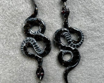 Scaled Snake Earrings