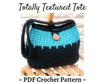 Handbag CROCHET PATTERN, crochet purse, crochet bag, tote bag crochet pattern, ribbon yarn crochet pattern