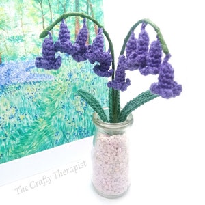 Bluebells Flower CROCHET PATTERN, Spring flower crochet pattern, crochet flower pattern, crochet bluebells image 2