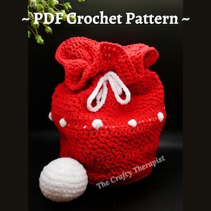 Snowballs CROCHET PATTERN, crochet snowball, crochet bag, festive crochet pattern, snowball fight crochet pattern, crochet Santa sack
