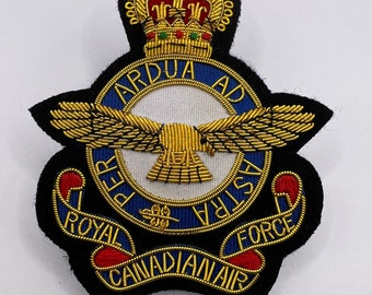 Insigne de blazer de l'Aviation royale canadienne Insigne de blazer en lingots et en fil de fer de l'ARC