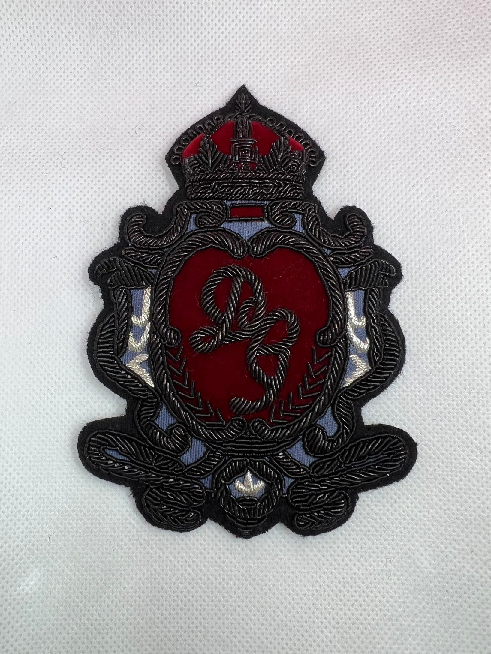 Hand Embroidered Bullion and Wire Blazer Badge Hand Embroidered Patch Etsy