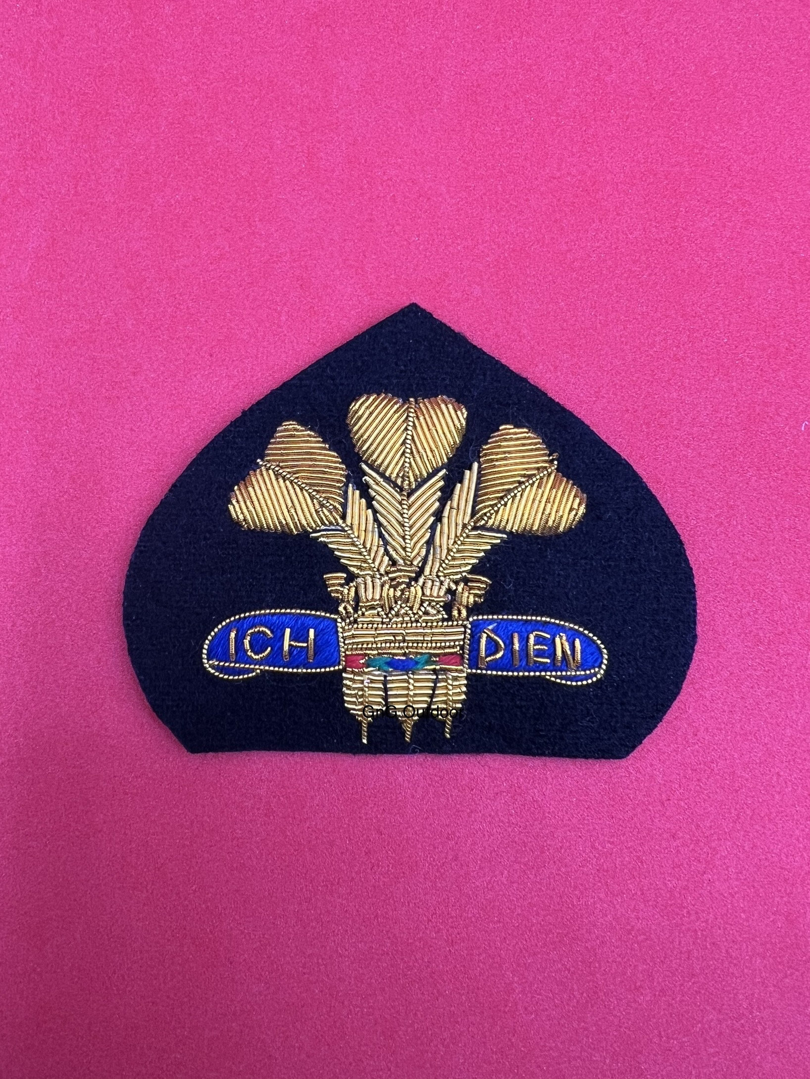 Royal Regiment of Wales Cap Badge RROW Hand Embroidered Bullion Wire ...