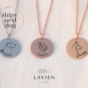Custom Dog Name Necklace Dog Breed Necklace with Name Personalized Pet Memorial Jewelry Pet Loss Gift CHRISTMAS GIFT for Pet Mom