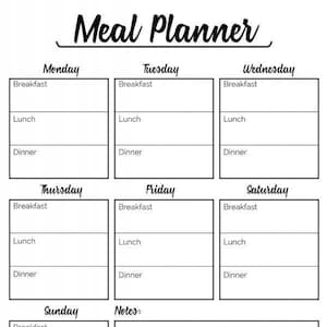 Weekly Meal Planner