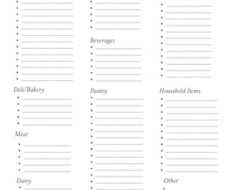 Shopping List
