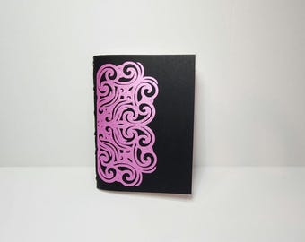 Handmade Pink Mandala Pocket Journal: Small Lined Notebook