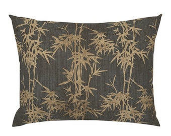 Standard Pillow Sham (Knife Edge) - Golden Vintage Bamboo
