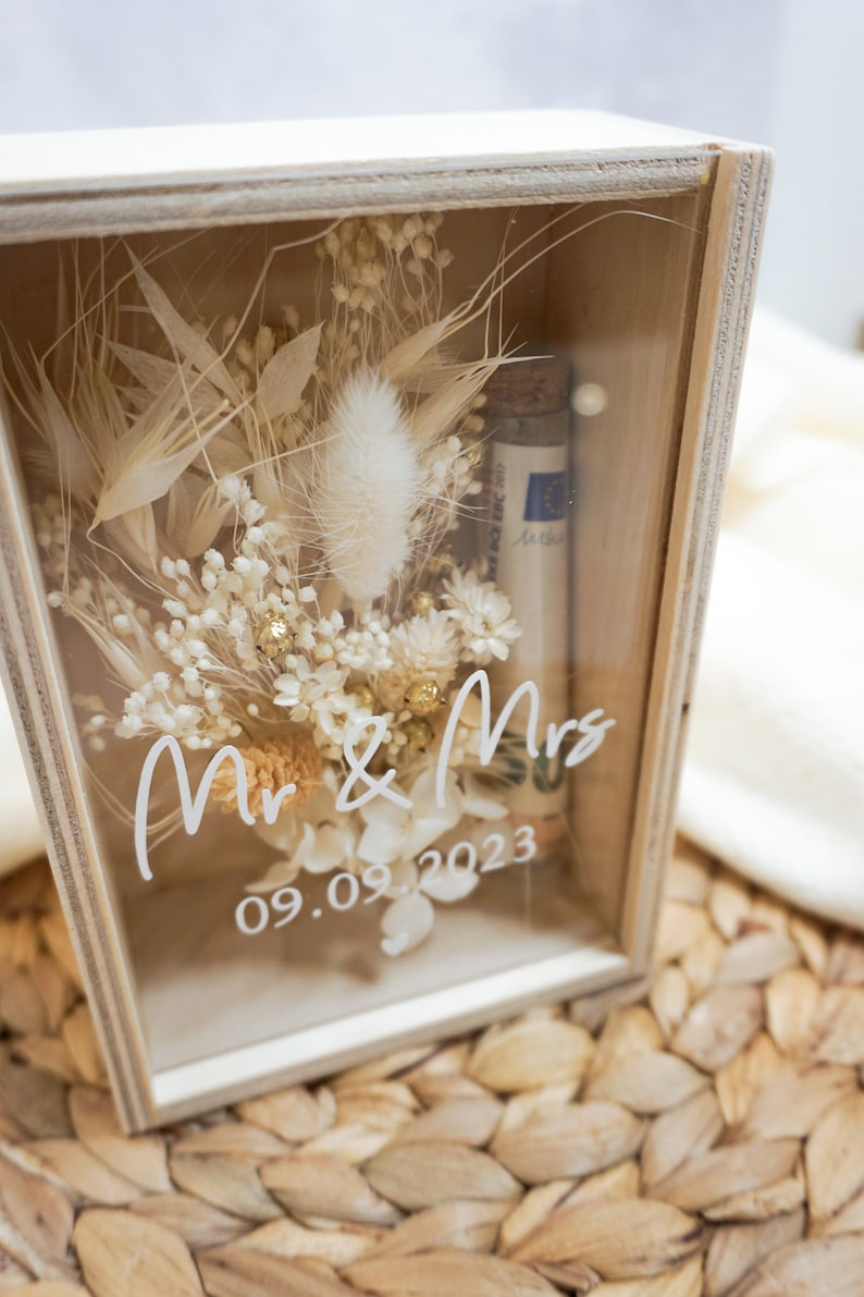 Hochzeitsgeschenk Geschenkbox Geldgeschenk Hochzeit Blumenbox Bild 7