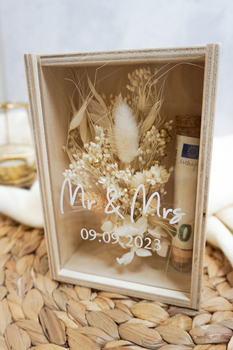 Hochzeitsgeschenk Geschenkbox Geldgeschenk Hochzeit Blumenbox Bild 5