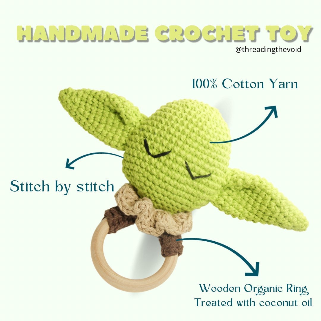 Alien Teether Baby Yoda Alien Teether Baby Shower Gift for Star Wars Fans - Etsy