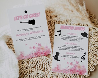 Nash Bash Itinerary Etsy France
