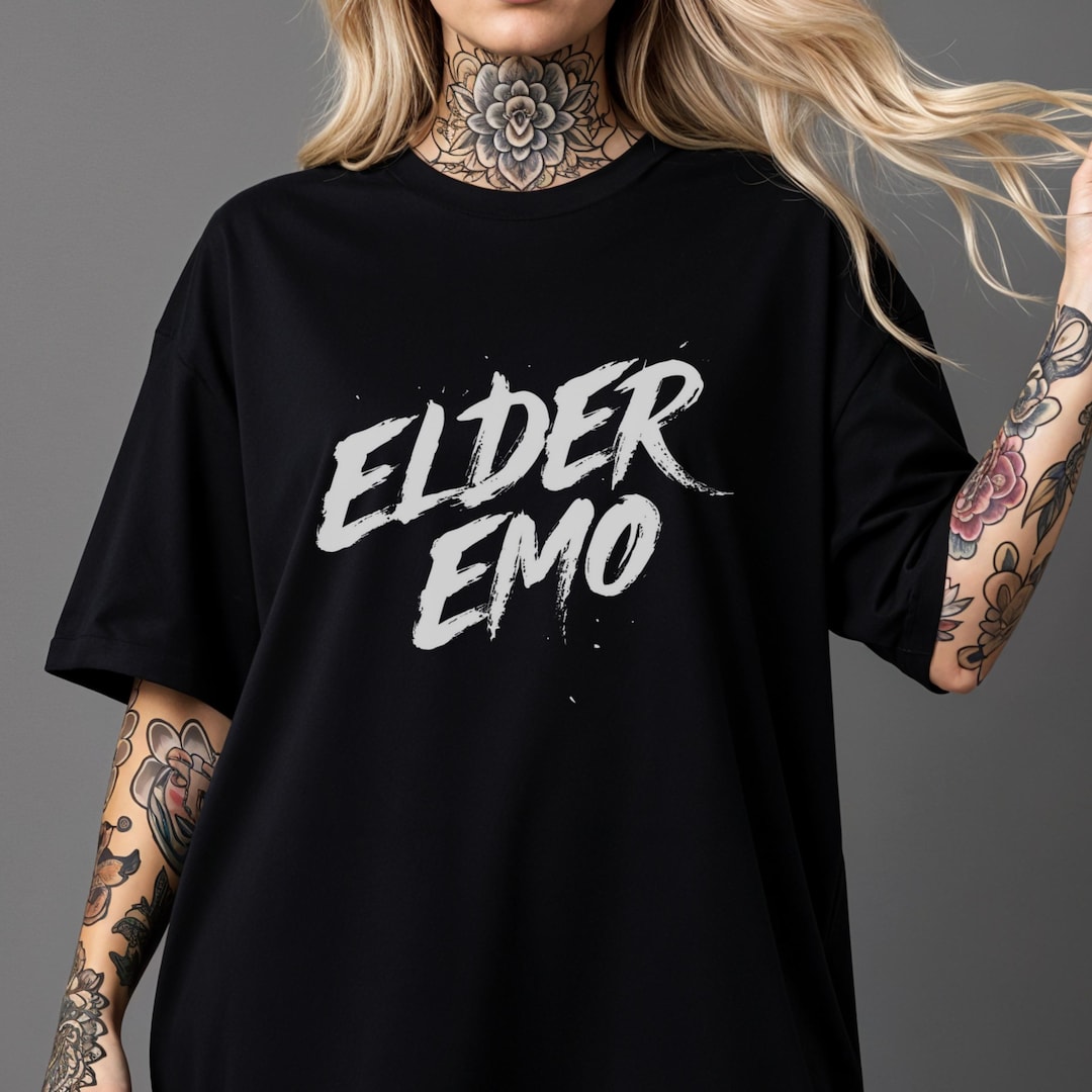 Elder Emo T-shirt | Comfort Colors 1717 | Pop Punk Graphic Tee | Emo ...