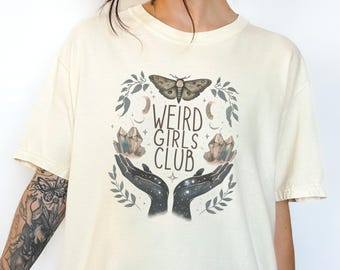 Weird Girls Club Hands Butterfly T-shirt | Unisex Short Sleeve Tee | Comfort Colors 1717 | Alt Clothing | Goth Emo Funny Shirt | Nature Tee
