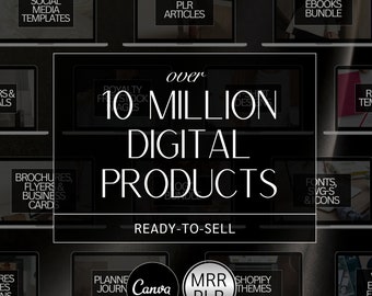 10M Digital Products to Sell | MRR Digital Products | Resell Digital Products Bundle | PLR Bundle Digital Product | PLR Digital Products