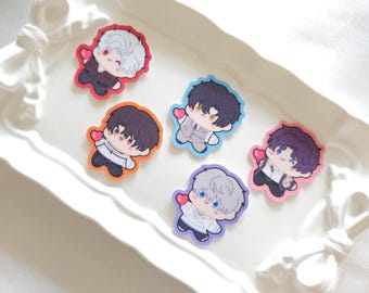 LADS mini glitter die cut sticker | cute stickers for bujo, deco, journaling, planner, pen pal
