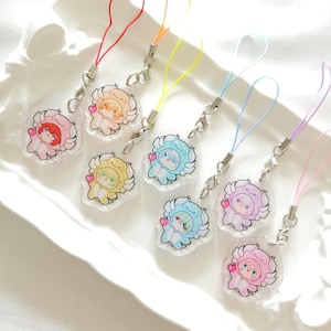 Honkai Star Rail Dromas HSR glitter acrylic charm | cute phone charms for bags, pouches , itabags, purse