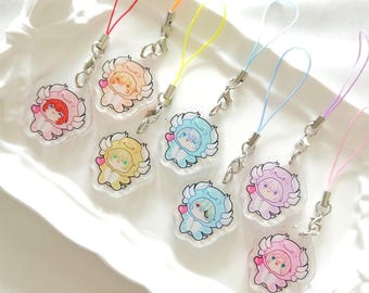 Honkai Star Rail Dromas Vol.1 HSR glitter acrylic charm | cute phone charms for bags, pouches , itabags, purse