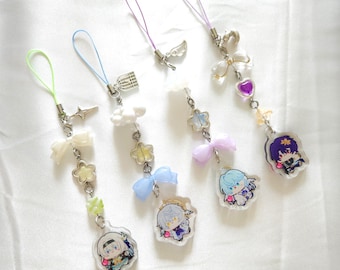 Honkai Star Rail HSR beaded acrylic charm | cute phone charms for bags, pouches , itabags, purse, phones