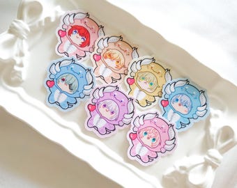 Honkai Star Rail Dromas Vol.1 HSR mini glitter die cut sticker | cute stickers for bujo, deco, journaling, planner, pen pal