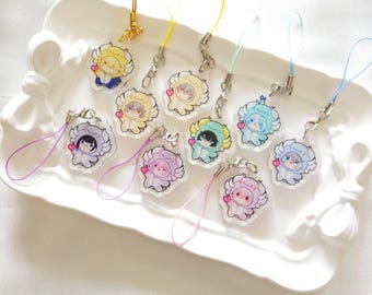 Honkai Star Rail Dromas Vol.2 HSR glitter acrylic charm | cute phone charms for bags, pouches , itabags, purse