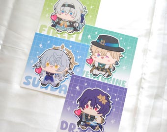 Honkai Star Rail HSR glitter print | cute prints for bujo, deco, journaling, planner, pen pal
