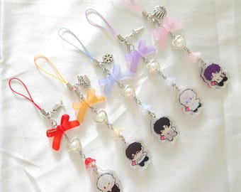 LADS beaded acrylic charm | cute phone charms for bags, pouches , itabags, purse, phones