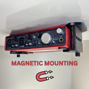 Support d'interface audio magnétique sous le bureau, pour Focusrite Scarlett et plus, bureau en métal uniquement