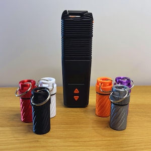 Llavero con tapa dosificadora para dispositivos Storz & Bickel (capacidad para 5 cápsulas)