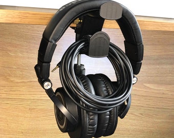 Compacte houder voor bureauheadset – veilige klem voor hoofdtelefoons en gamingheadsets
