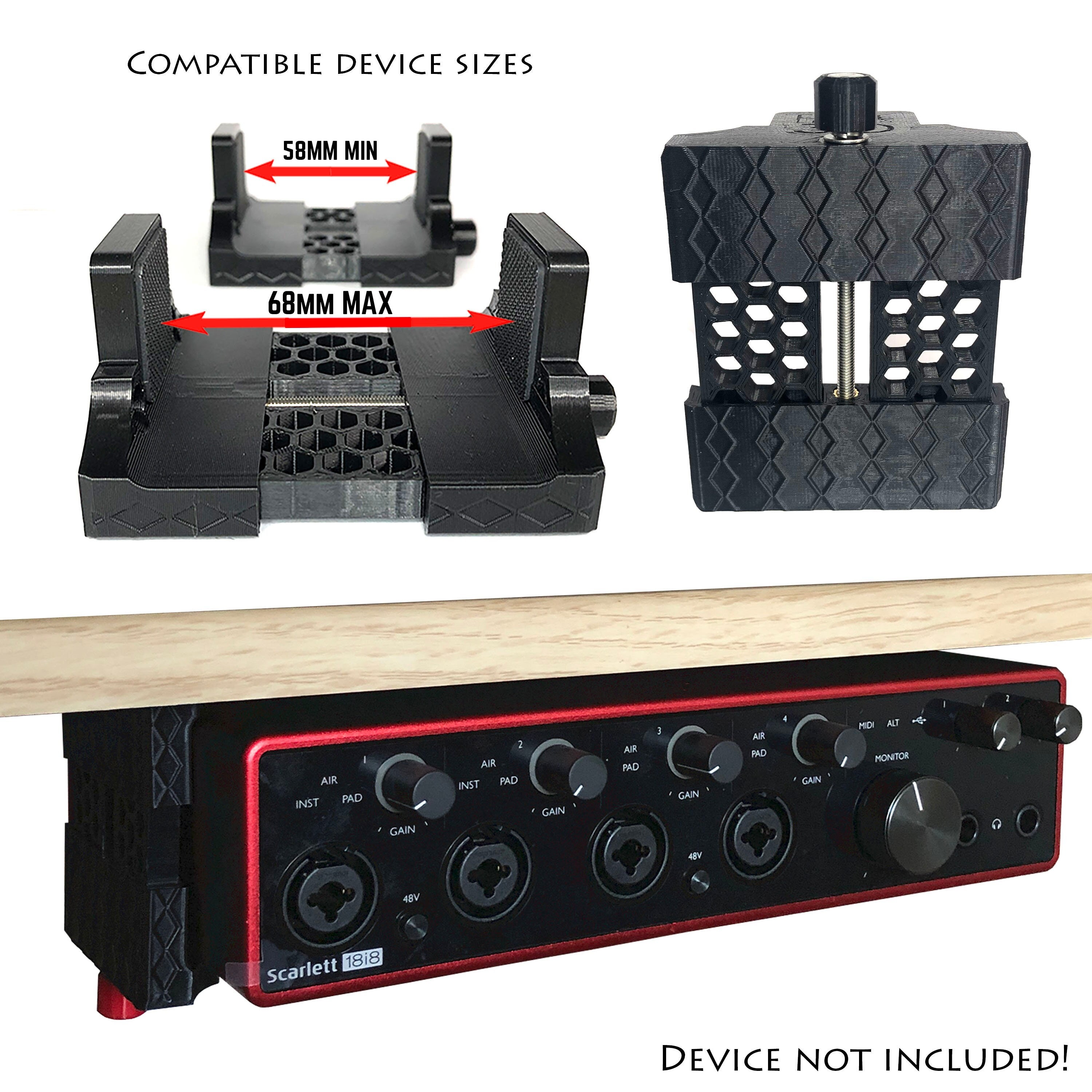 Universal Audio Interface Mount Under Desk, Studio Desk Bracket, Fits ...