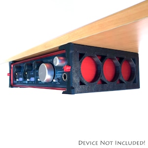 Focusrite Scarlett 2i4 (1st & 2nd Generation) Studio Under Desk Organiser Mounting Brackets