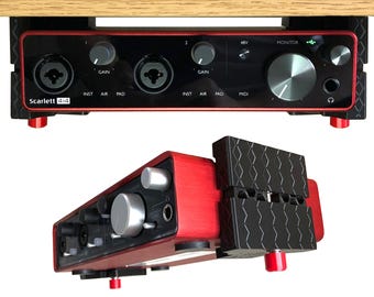 MOTU M2 専用ブラケット付き Motu M2 & M4用デスクマウントキット - リバーシブルクリップ付き