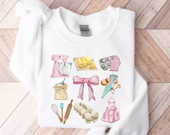 Baking Sweatshirt, Baker Crewneck, Baking Shirts, Baking Gift, Bakery Sweater, Baker Gifts, Baking Lover Shirt, Baker Top