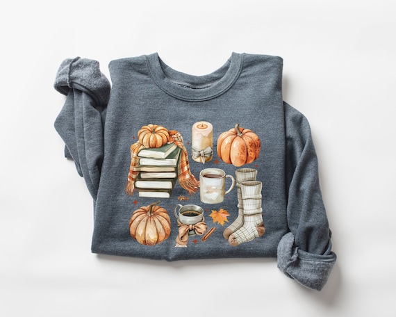 Fall Things Sweatshirt, Cozy Fall Sweater, Fall Crewneck for Women, Pumpkin Sweatshirt, Cozy Things Shirt, Autumn Sweater, Fall Outfits