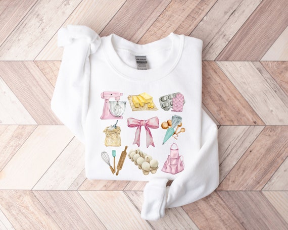 Baking Sweatshirt, Baker Crewneck, Baking Shirts, Baking Gift, Bakery Sweater, Baker Gifts, Baking Lover Shirt, Baker Top