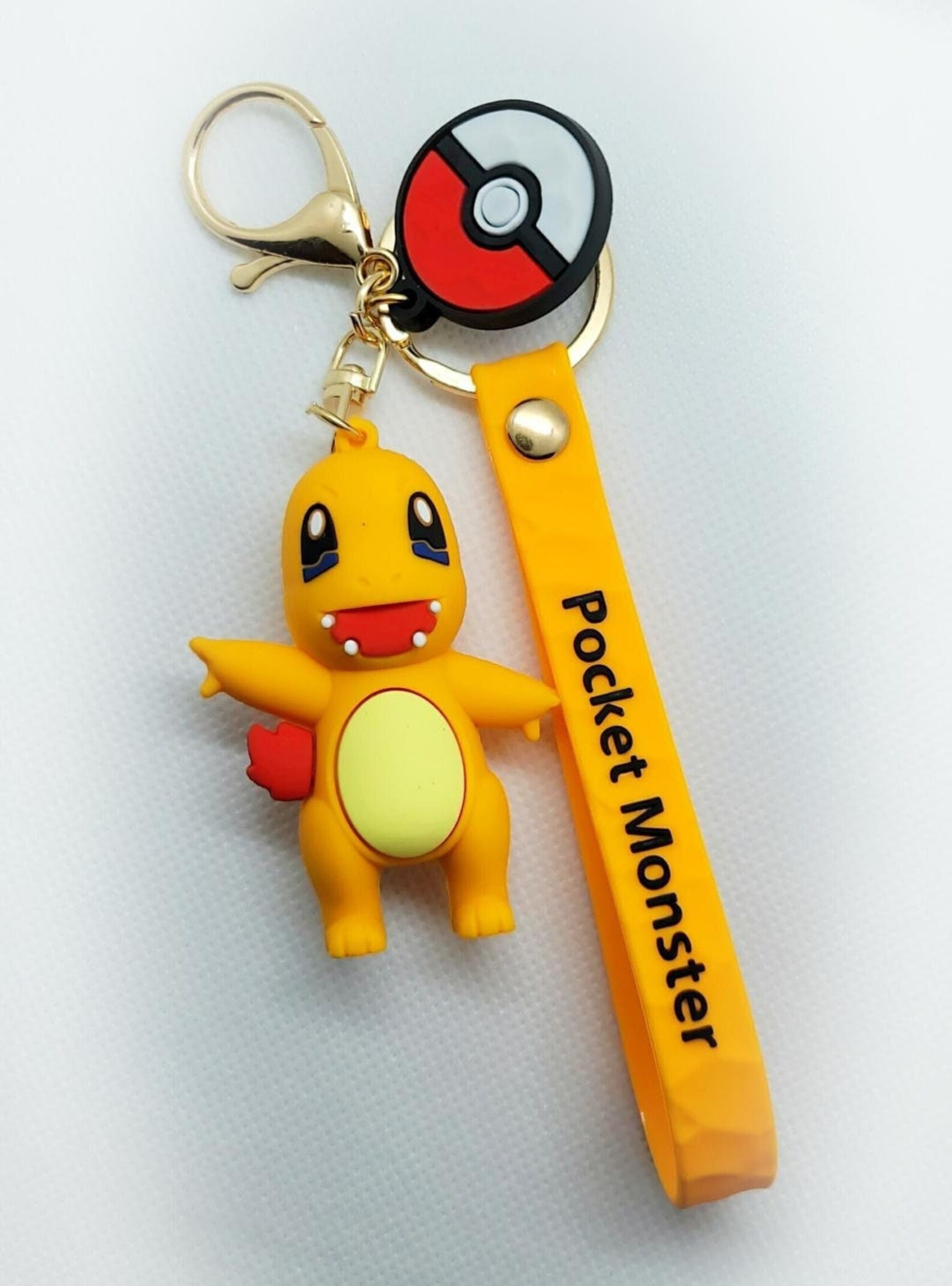 Charmander Keychain 3D PVC Highly Durable Etsy UK