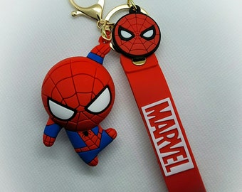 New Spider-Man No Way Home Marvel Movie Metal Keytag Silver Spider logo Keychain