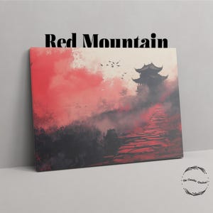 Red Mountain, Printable Wall Art Posters, Wall Art Prints, Paintings, Art Prints