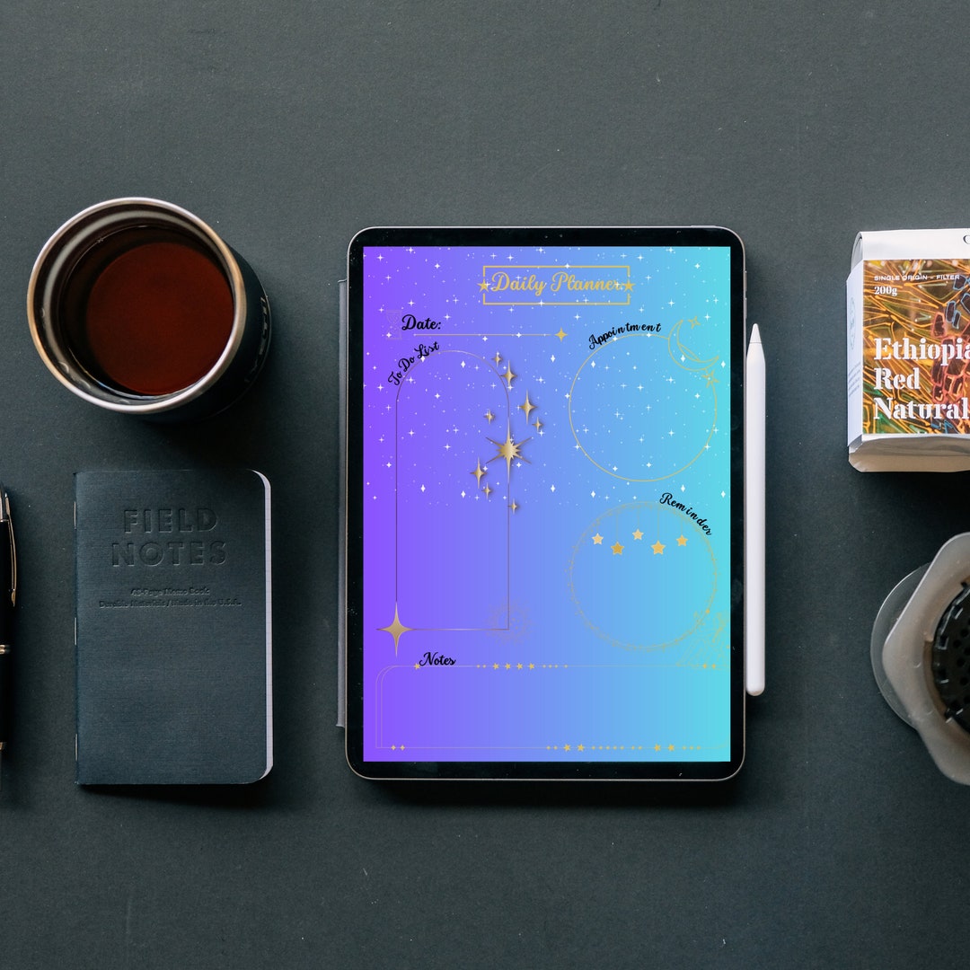stars-daily-planner-digital-and-printable-daily-planner-for-journaling