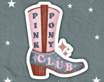 Pink Pony Club Cowboy Boot | Chappelle Roan Sticker