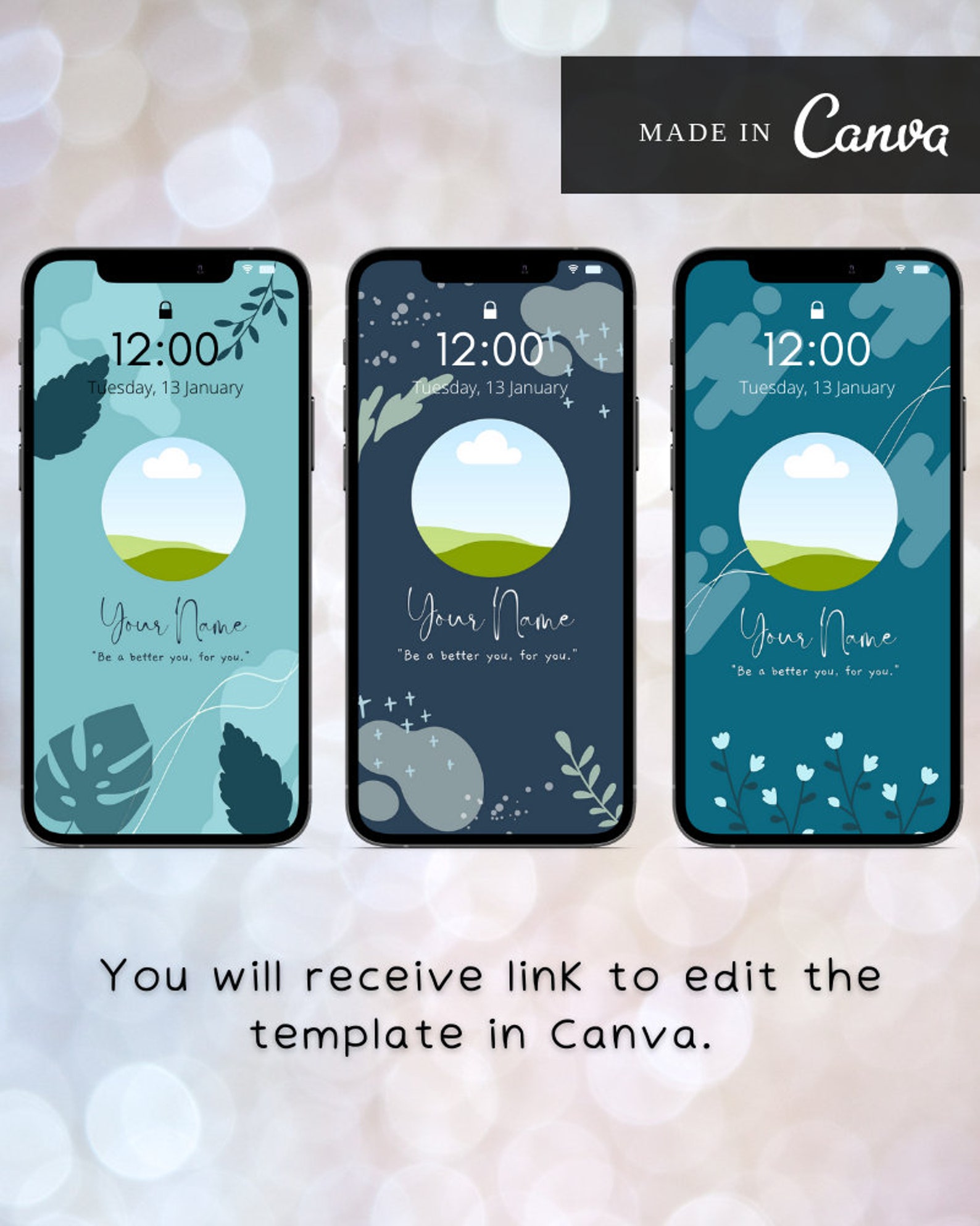 Editable iPhone Wallpaper Background Customize Personalize Own Picture ...