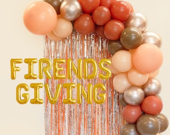 Thanksgiving Friendsgiving Balloon Garland Kit: Mocha, Blush, Champagne Decor
