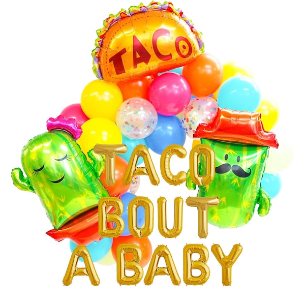 taco bout a baby baby shower Balloon Garland | gender reveal decorations | Cinco de Mayo Party Decor | fiesta gender reveal