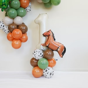 My First Rodeo Balloon Column  | Wild West birthday party | Western Cowboy theme balloon | 1st Rodeo Birthday Western themed party decors