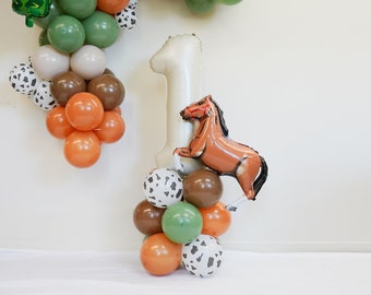 My First Rodeo Balloon Column  | Wild West birthday party | Western Cowboy theme balloon | 1st Rodeo Birthday Western themed party decors