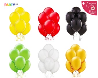 Custom Latex Balloon bouquet | 12-inch Pack of 7 | Order by Color Chart | DIY Balloon Bouquets | DIY Balloon Arch | DIY Balloon Garland