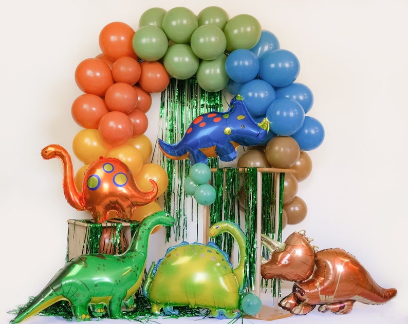 Dinosaur Balloon Set   Dinosaur Birthday Party Decoration  image 1